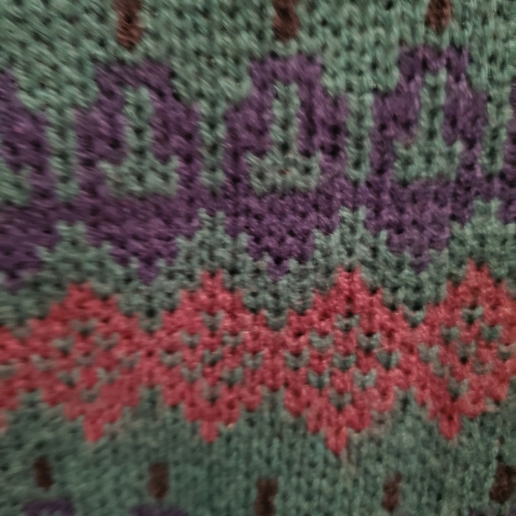 STONERIVER Outfitters Sweter Green Blue Size L - Picture 2 of 8